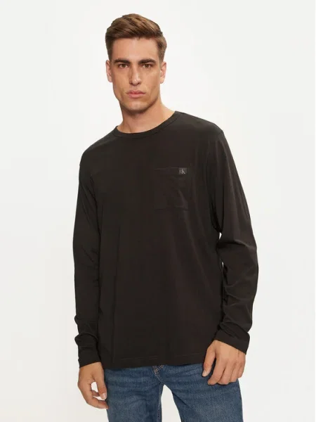 Tricou mânecă lungă Calvin Klein Underwear negru