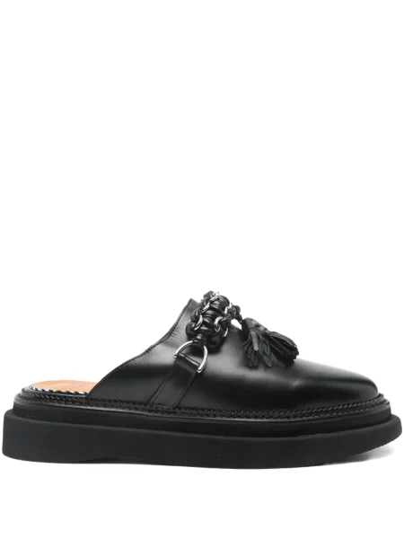 Papuci tip mules Toga Virilis din piele negru