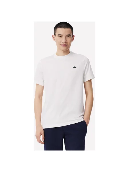 Koszulka Lacoste UV Protect Lightweight Stretch Sport czysty krótki rękaw XS biały