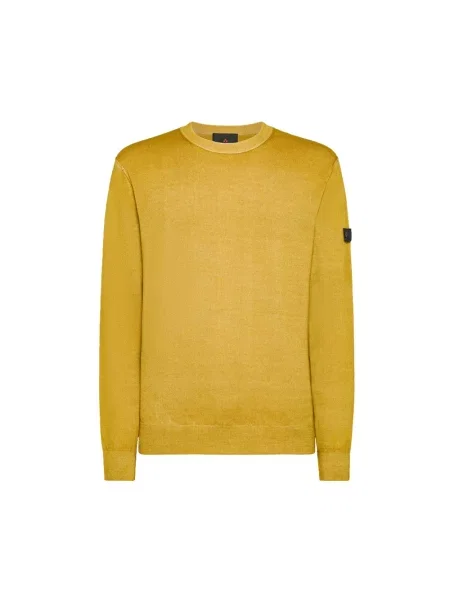 Sweter Peuterey wełniany żółty