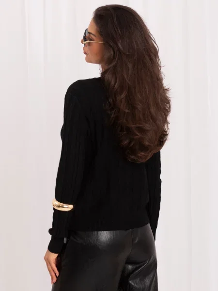 Pulover Italy Moda elegant negru