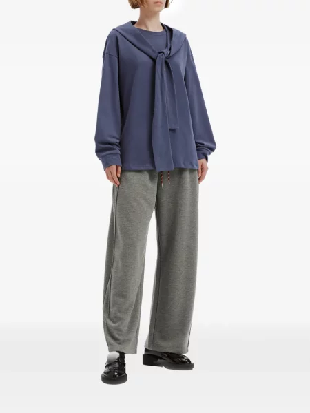 Pantaloni Tout A Coup cu cordon gri