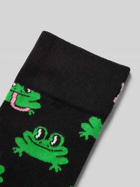 Skarpety Happy Socks z nadrukiem czarne