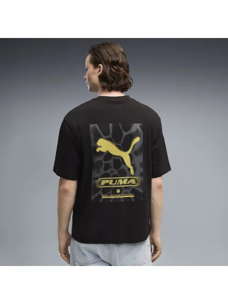 MÄ™ska koszulka PUMA Sport Boxy Street z nadrukiem OdzieÅ¼ S czarny