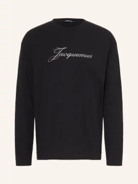 Jacquemus Koszulka Z Długim Rękawem Le schwarz czarna