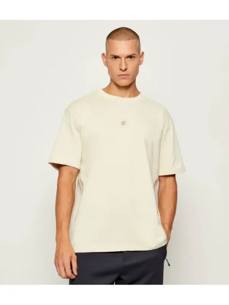 BOSS Tricou Future Écru Oversize bej