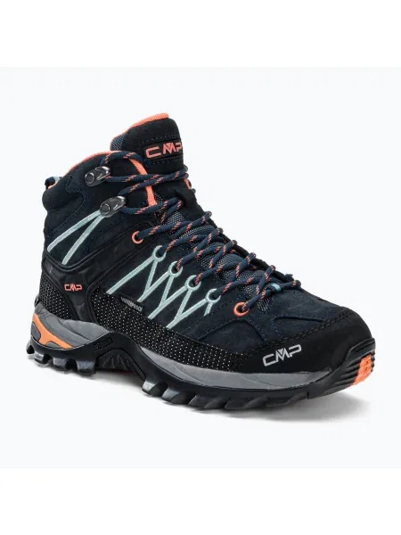 Cizme de trekking pentru femei CMP Rigel Mid și albastru marin negru
