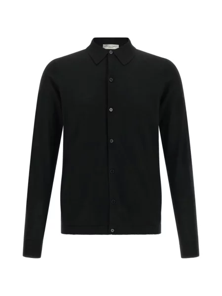 Lung tricou polo Larmeri Studio negru