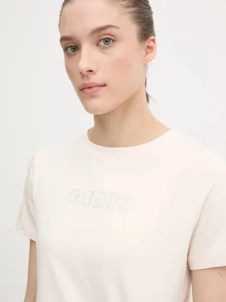 Тениска Guess бежово