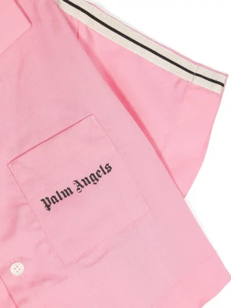 Koszula dziecięca Palm Angels różowa