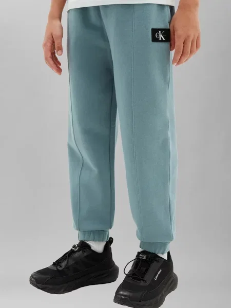 Calvin Klein Jeans donji dio trenirke za djecu od pamuka plava