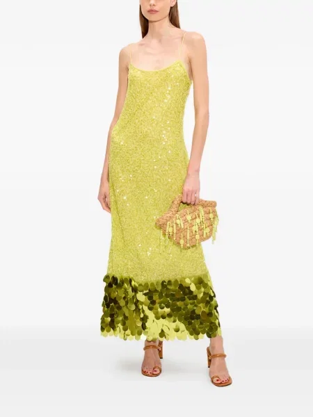 Rochie maxi Simon Miller cu paiete galben