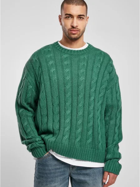 Urban Classics Pulover smarald verde