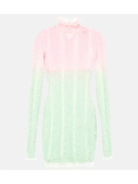 Rochie Roberta Einer cu imagine din tul verde