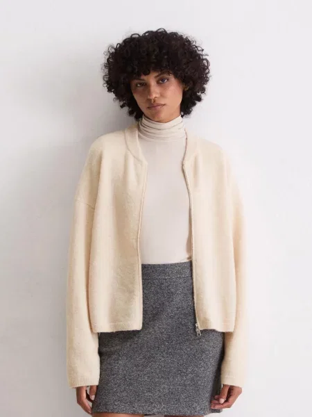 Бомбер Marc O’Polo молочний вовна/поліамід