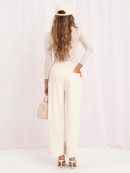Hlače Italy Moda bež