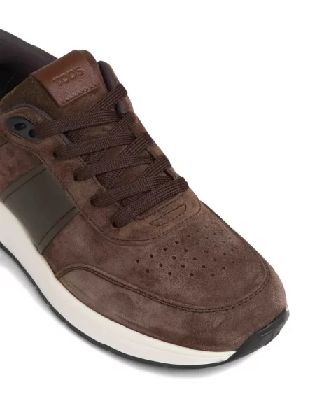 Sneakerși Tod's din piele de căprioară maro
