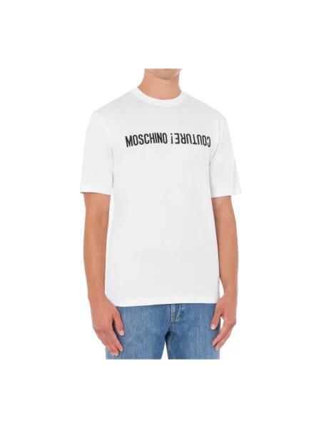 Koszulka Moschino z logo biała