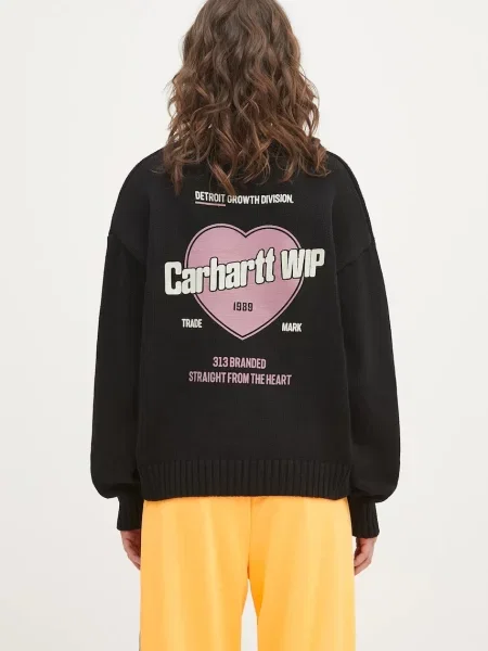Pulover Carhartt WIP W Growth Sweater Black M negru