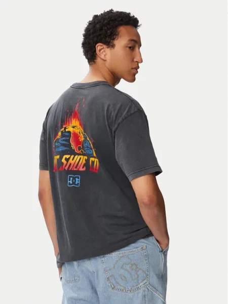 DC Shoes T-Shirt Free Fall μαύρο