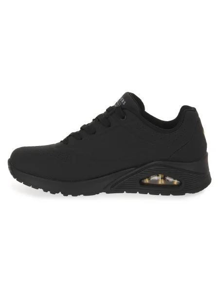 Pantofi Skechers cu motiv cu inimi negru