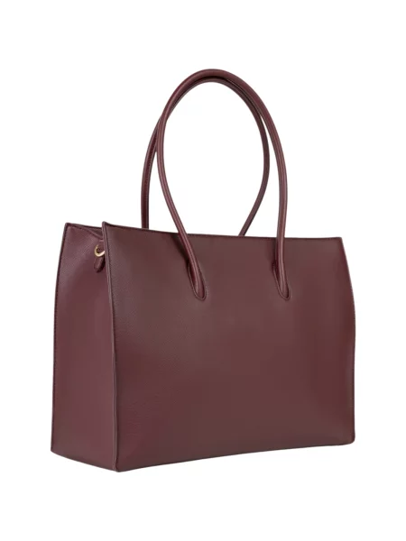 Shopper kabelka Valentino Bags z ekologickej kože červená