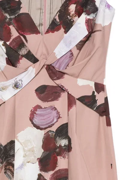 Rochie Antonio Marras cu model floral cu imagine roz