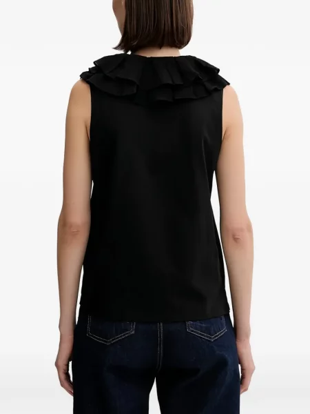 Bluzka z falbankami Pedro Del Hierro z falbankami czarna