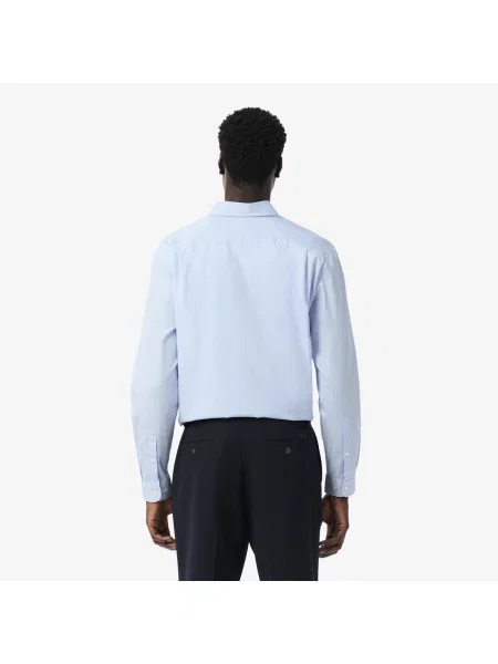 Lacoste Koszula W Kratę O Kroju Regular Fit biały