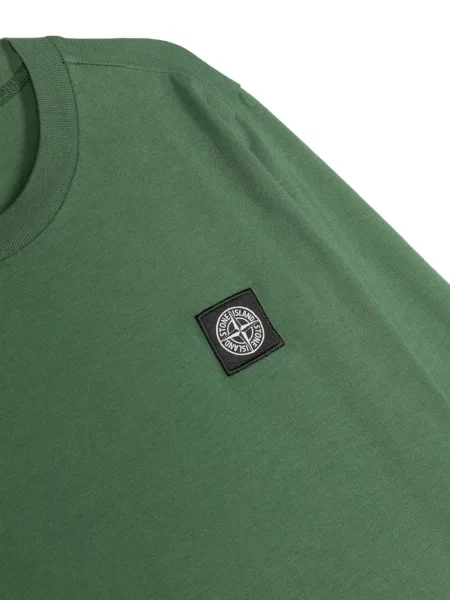 Dětska mikina bez kapuce Stone Island zelená