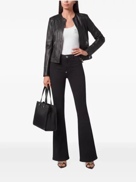 Blugi evazați Philipp Plein negru