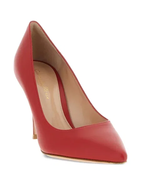 Pantofi cu toc Gianvito Rossi din piele roșu