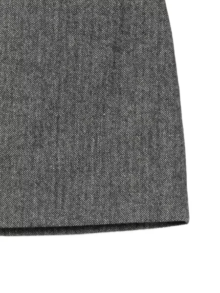 Fusta mini Blazé Milano cu model herringbone gri