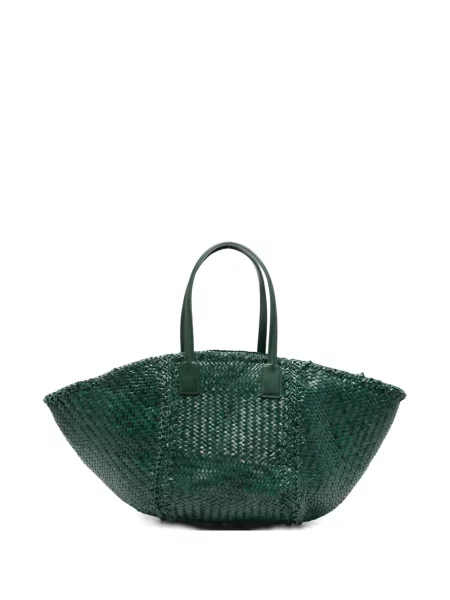 Geantă shopper Dragon Diffusion din piele verde