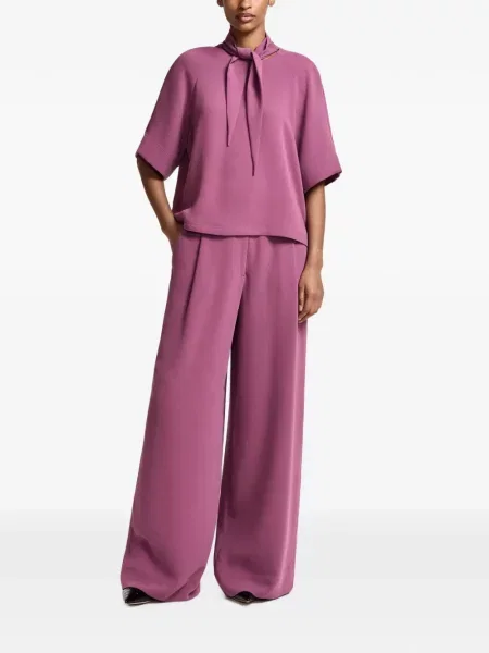 Bluză Essentiel Antwerp cu legături violet