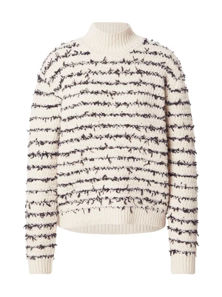 Fabienne Chapot Sveter Zilla čierna / ako vlna biela