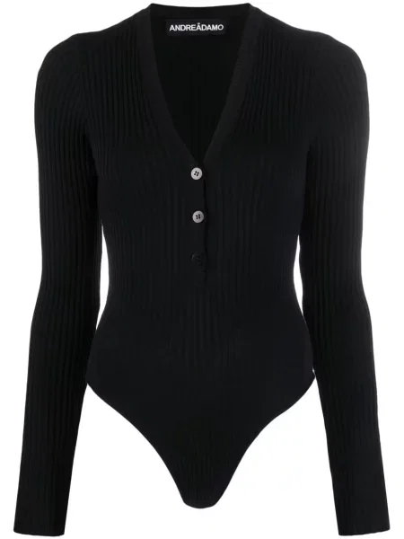 Body Andreadamo tricotate negru