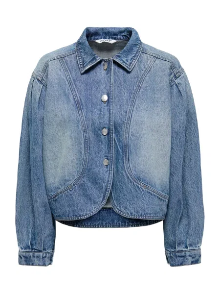 ONLY Geacă de primăvară-toamnă ONLAMBER denim albastru