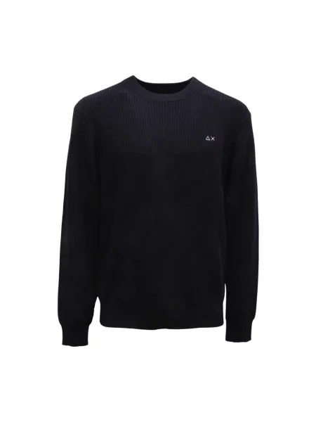 Sweter Sun68 wełniany niebieski