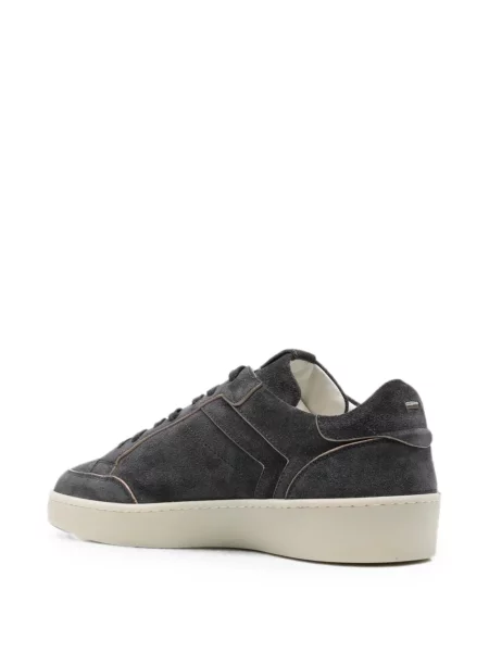 Fűzős szarvasbőr sneaker Canali szürke