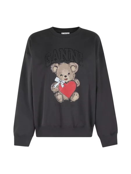 Kryształ górski bluza nierozpinana Ganni czarna