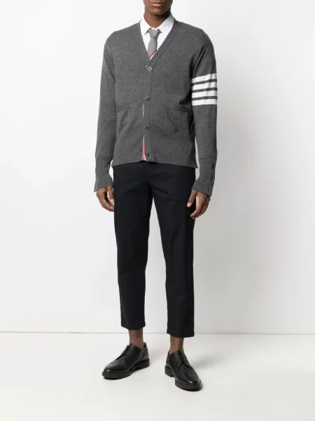Жилетка Thom Browne на райета сиво