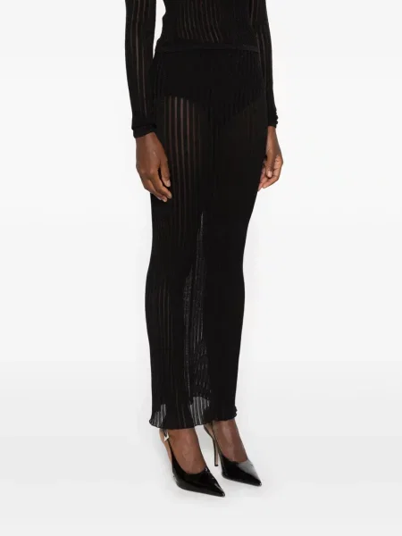 Fusta maxi Dondup tricotate negru