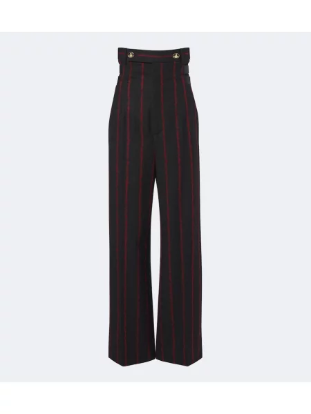 Pantaloni Vivienne Westwood de lână negru