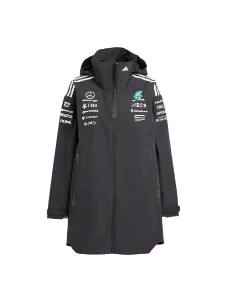 ADIDAS PERFORMANCE Sportovní bunda Mercedes AMG Petronas Formula One Team aqua modrá / černá bílá