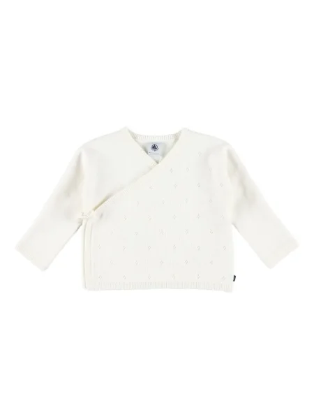 Kardigan dziecięcy Petit Bateau biały