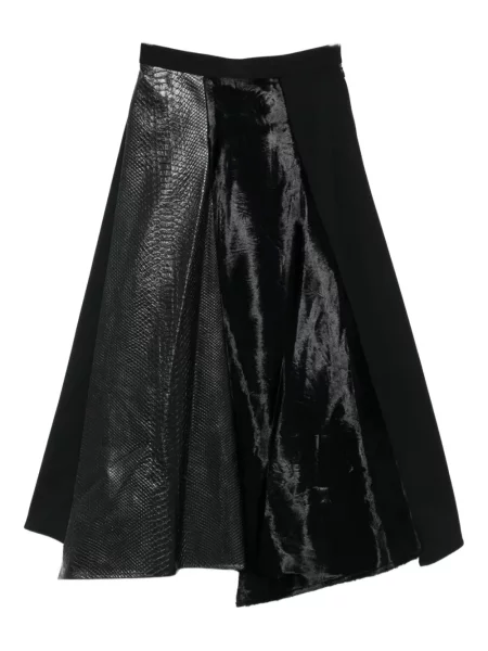Fustă Junya Watanabe de catifea negru