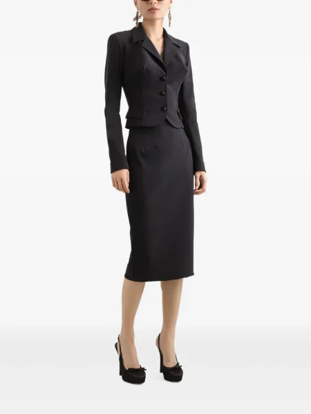 Fustă tip creion Dolce & Gabbana până la genunchi negru