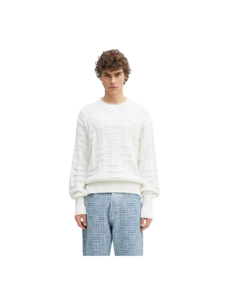 Kenzo sweter Weave ciepły biały