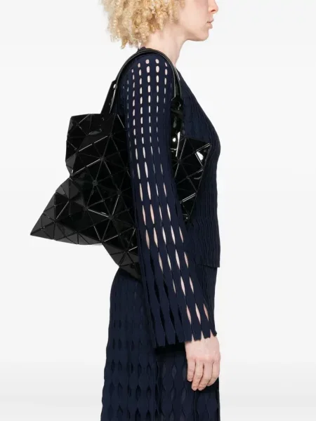Geantă Bao Bao Issey Miyake cu imprimeu geometric negru